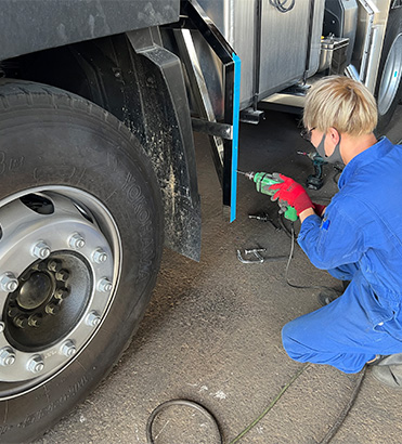 ダンプ架装の作業イメージ